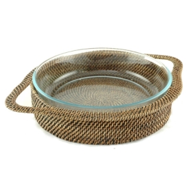 round pyrex with holder