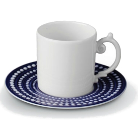 6 espresso cups with saucers