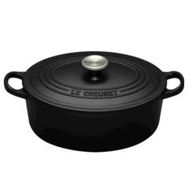 oval french oven cm 29 black