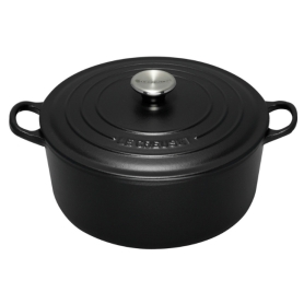 round cocotte cm 20 black