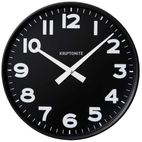 black wall clock cm 42
