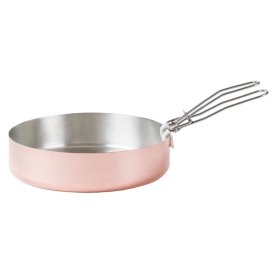 Copper pan with handle