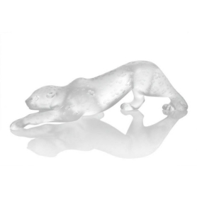 scultura Pantera Zeila trasparente small