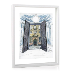 palazzo Lomellino - framed lithography