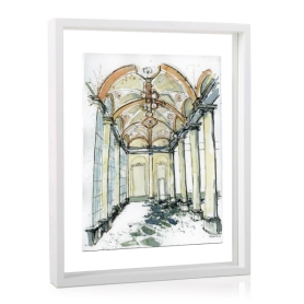 Palazzo Baldassarre Lomellino - framed lithography
