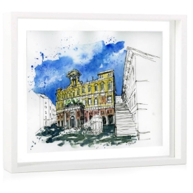 Palazzo della Meridiana  - framed lithography