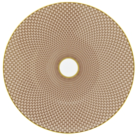 2 dessert plates beige