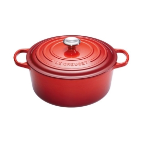 Round Casserole 24 cm red
