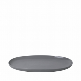 vassoio ovale cm 40x23 grigio scuro