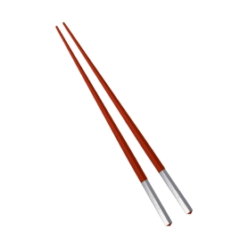 set of japanese chopsticks rosso/silver