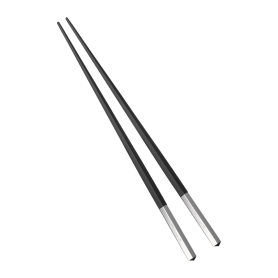 set of japanese chopsticks black/silver