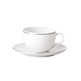 6 tazze caffè con piatto