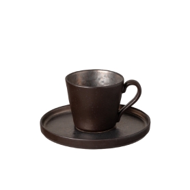 6 coffee cups with saucers