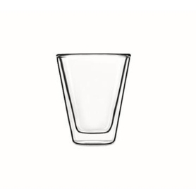 6 double wall mini glasses 8,5 cl