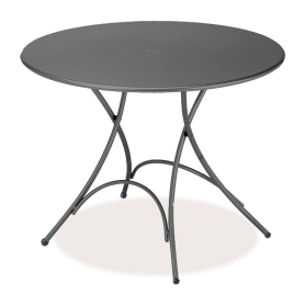tavolo pieghevole rotondo cm 105 colore 22  ferro antico - art 904
