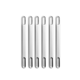 set of 6 mirror stainless steel coffee stirrer
