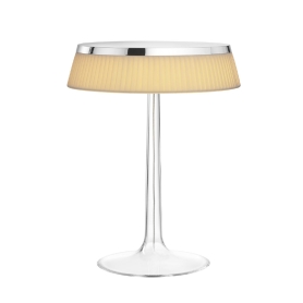 Bonjour chrome lamp with clear crown
