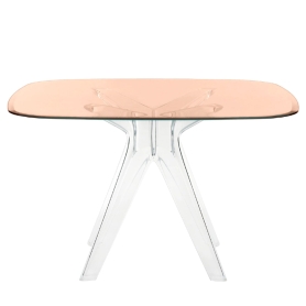 Sir Gio square table bronze top