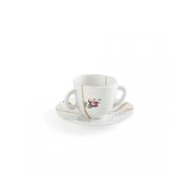 set of espresso cups with saucers 09641