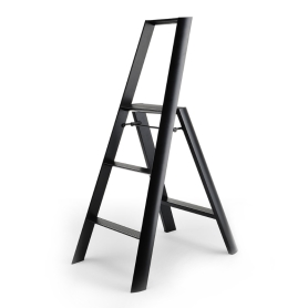 Lucano step stool 3 steps black