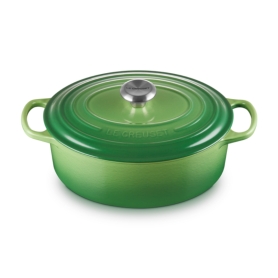 oval french oven cm 29 bamboo green