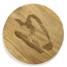 Wooden tray Feast pepper cm 45