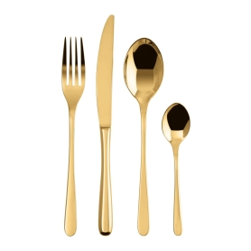 cutlery set 24 pcs PVD Mirror Gold