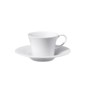 6 espresso coffee cups with saucers