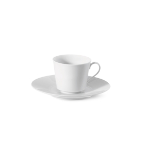 6 tazze caffè con piatto