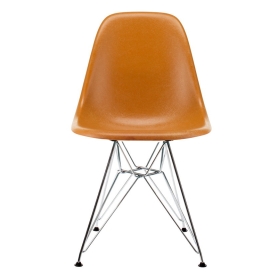 Eames DSR fiberglass cromo/ocra scuro
