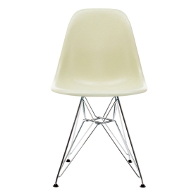 Eames DSR fiberglass cromo/pergamena