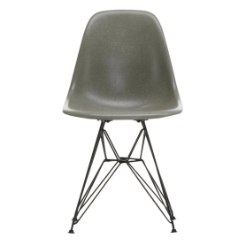 Eames DSR fiberglass nero/grigio raw umber