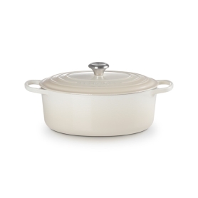 oval casserole with cover cm 31 meringue