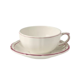 2 tea cups with saucer
