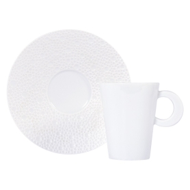6 tazze caffè con piatto