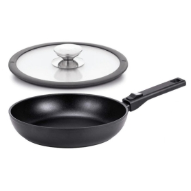 padella cm 20 con manico removibile e coperchio