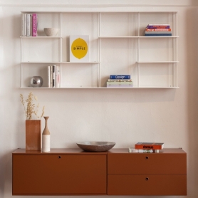 wall bookshelf cm 160x75