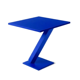 tavolino cm 45x45 h 56 blu oltremare opaco
