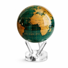 desk globe on plexiglass frame warm grey D 22 cm