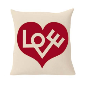 Graphic Print Pillow Love