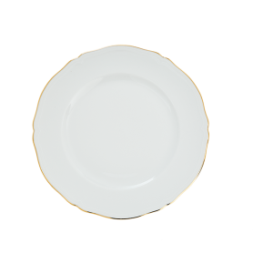 6 piatti piani filo oro