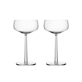 2 champagne saucers