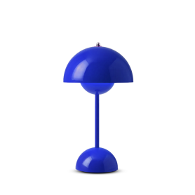 Flowerpot portable lamp cobalt blue