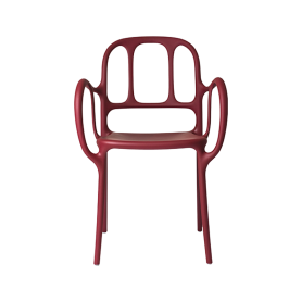 MilÃ  chair matt red