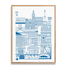 silkscreen Genova I with frame