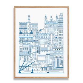 silkscreen Genova II with frame