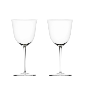 couple of red wine glasses 1238073