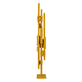 scultura astratta cm 62,5 giallo