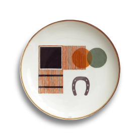 set of 2 dessert plates Stable cm 23,5