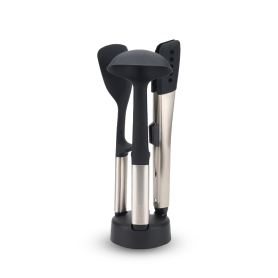 3-piece kitchen utensil set with stand